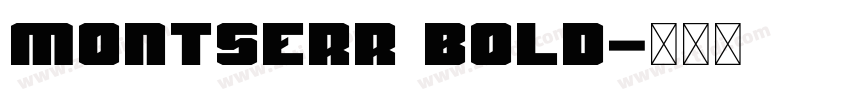 montserr Bold字体转换